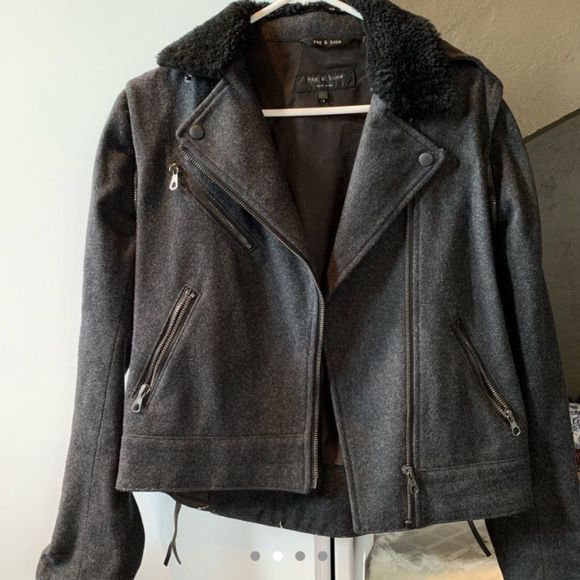 🌵 Host Pick🌵 Rag and Bone wool biker jacket - Picture 8 of 15
